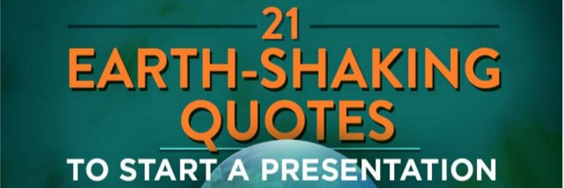 21 Good Quotes to Start a Presentation With